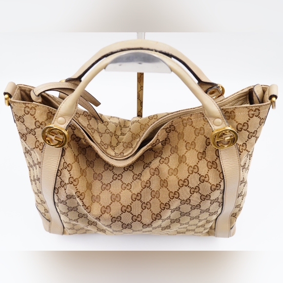 AO34❤️Gucci Miss GG Canvas Convertible Tote - Picture 5 of 14